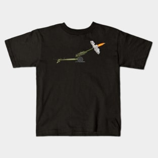 M119 howitzer - Firing Kids T-Shirt